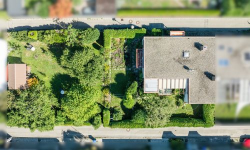 Blick auf das Grundstück